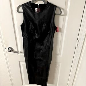 Spanx Leather-Like Sleeveless Sheath Dress Size - Small